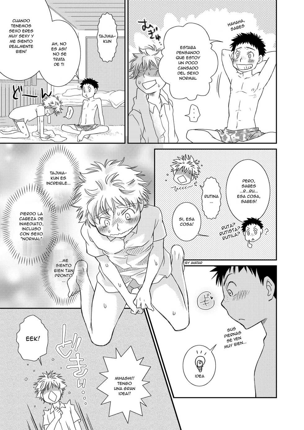 (Shota Scratch Special Shota Petit) [Blue Drop (Guri)] Tennen Shikou Salvage (Ookiku Furikabutte) [Spanish] [Avatar-kun] - Page 13