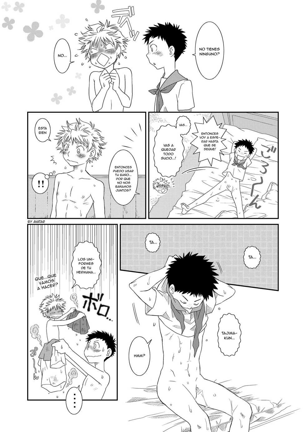 (Shota Scratch Special Shota Petit) [Blue Drop (Guri)] Tennen Shikou Salvage (Ookiku Furikabutte) [Spanish] [Avatar-kun] - Page 29