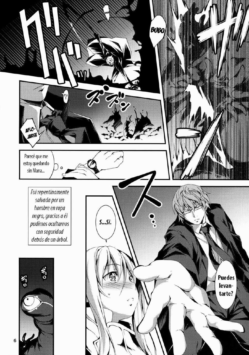 (COMIC1☆8) [Kikurage-ya (Kikurage)] Kuro no Ryman to Kishi Yufia | El Hombre salario de negro y la caballero Yufia [Spanish] [Devil-Zombie] - Page 8