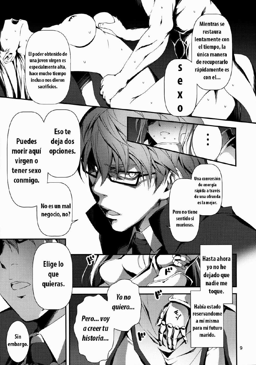 (COMIC1☆8) [Kikurage-ya (Kikurage)] Kuro no Ryman to Kishi Yufia | El Hombre salario de negro y la caballero Yufia [Spanish] [Devil-Zombie] - Page 11