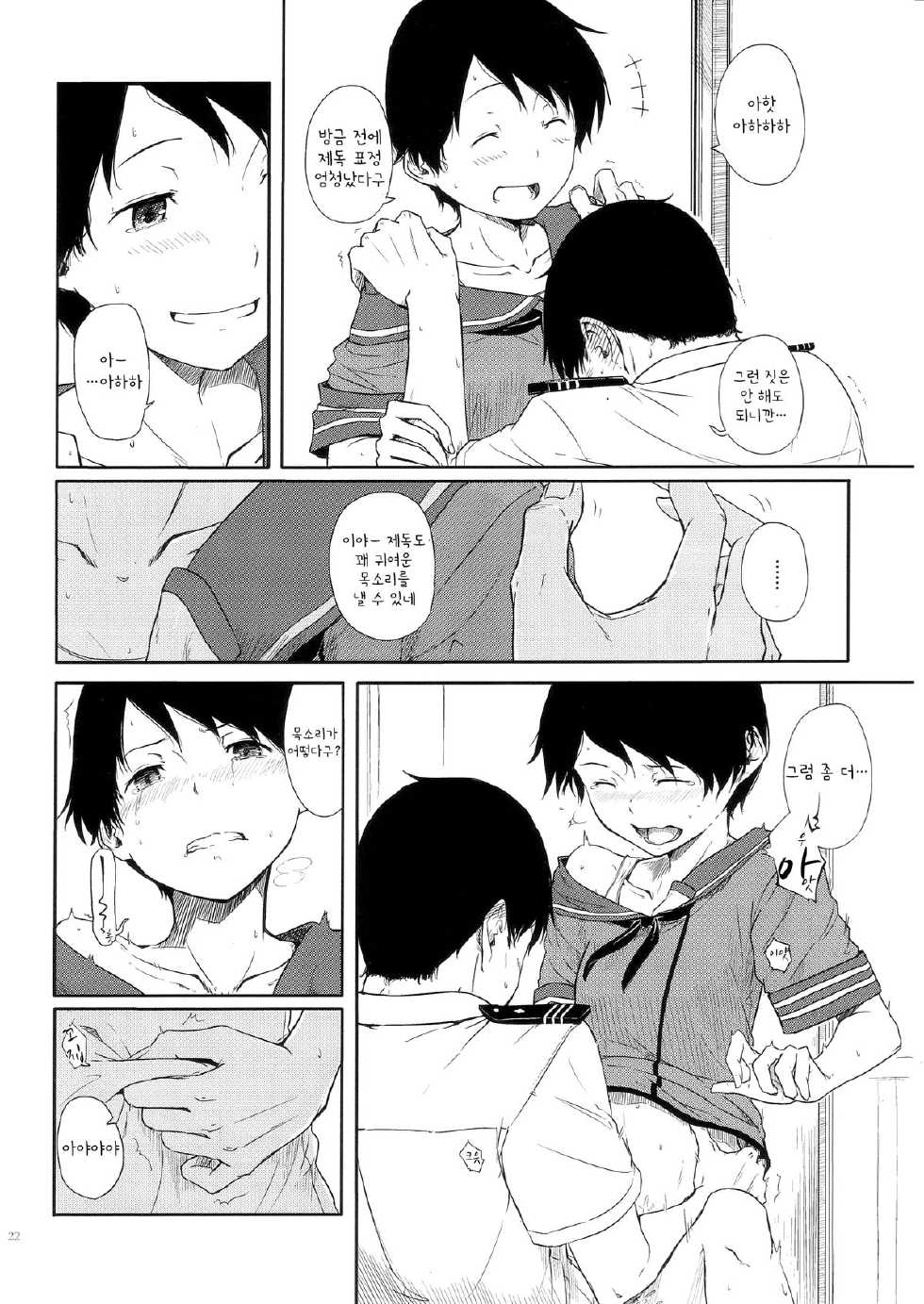 (C86) [Moment Silicon (Kahasina)] Tokonatsu Kantai (Kantai Collection -KanColle-) [Korean] - Page 22