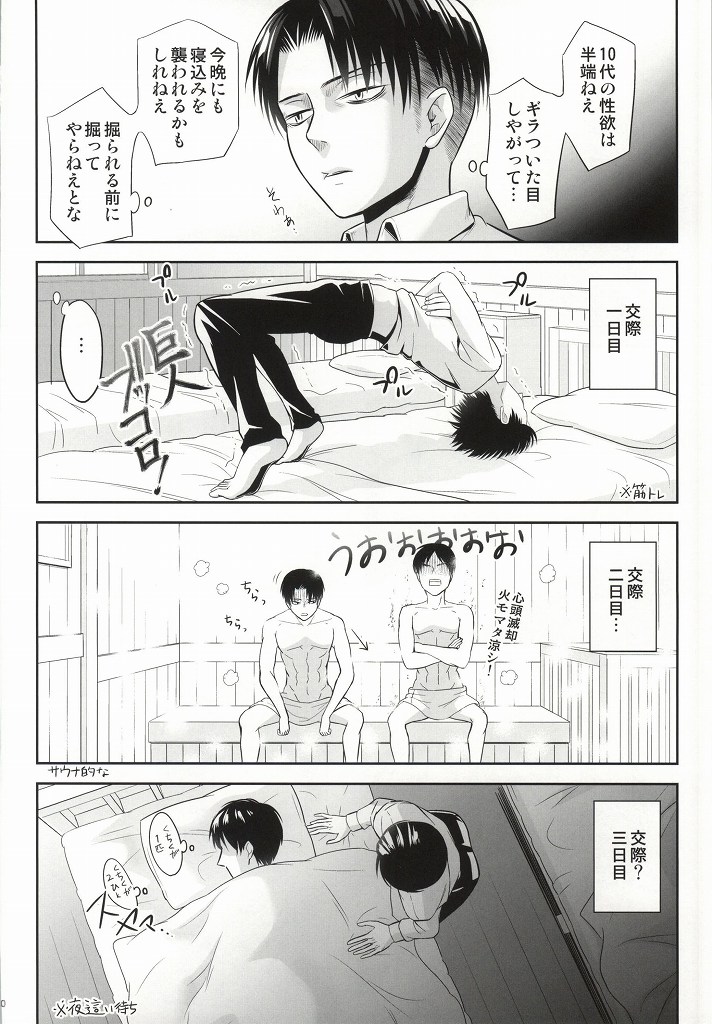 (C86) [btfly (mitchie)] 10 Dai to 30 Dai no XXX ni Tsuite (Shingeki no Kyojin) - Page 7