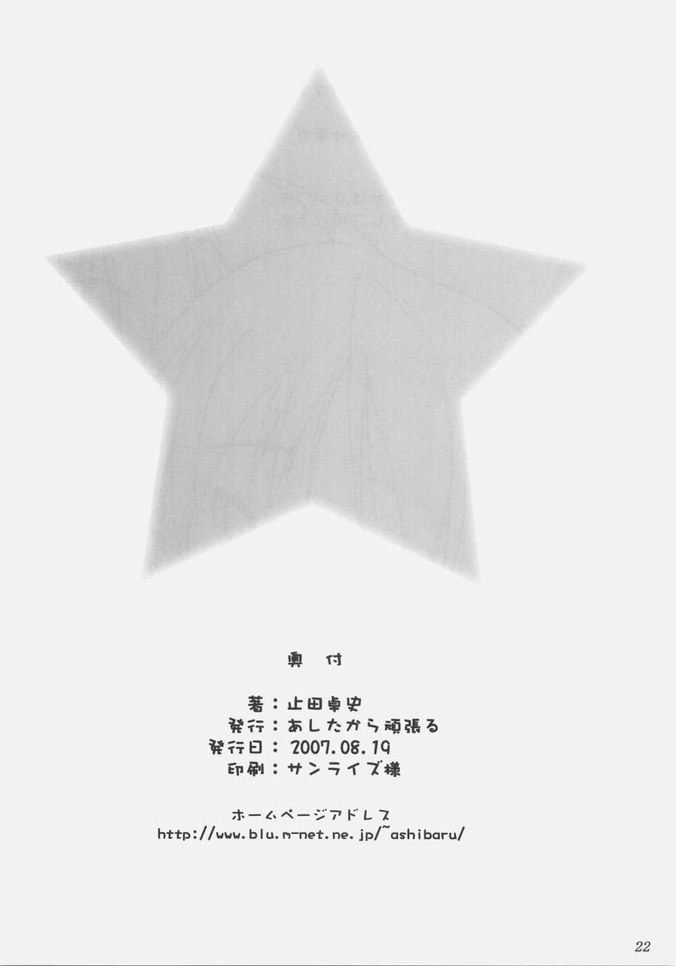 (C72) [ashitakara-ganbaru (Yameta Takashi)] Lucky Futa (Lucky Star) - Page 21
