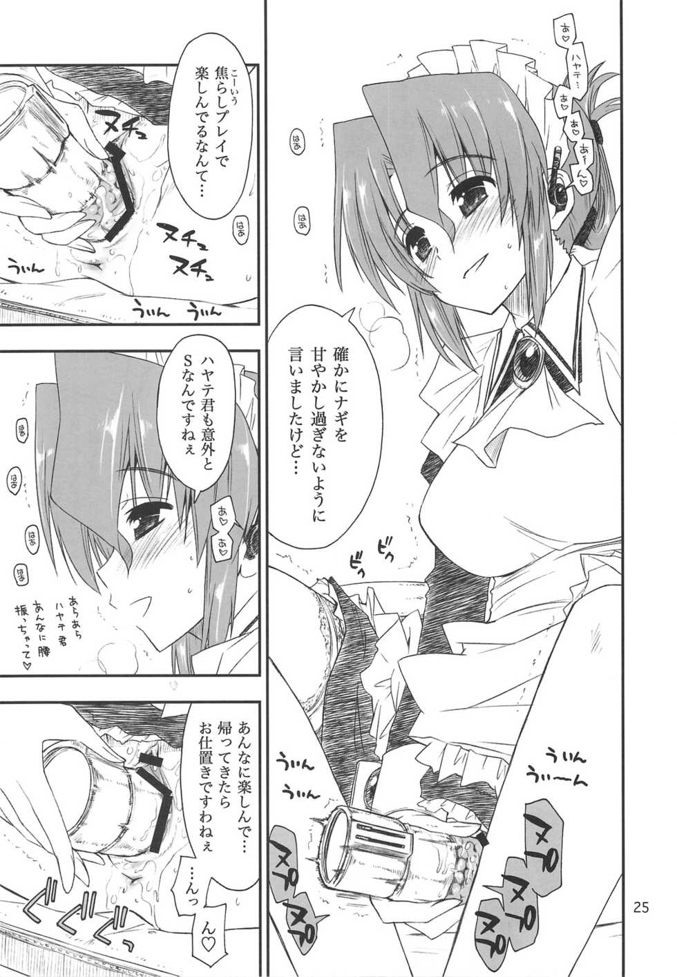 (C75) [GiriGiri Nijiiro (Kamino Ryu-ya)] Nanoda!!! + Omake (Hayate no Gotoku) - Page 24