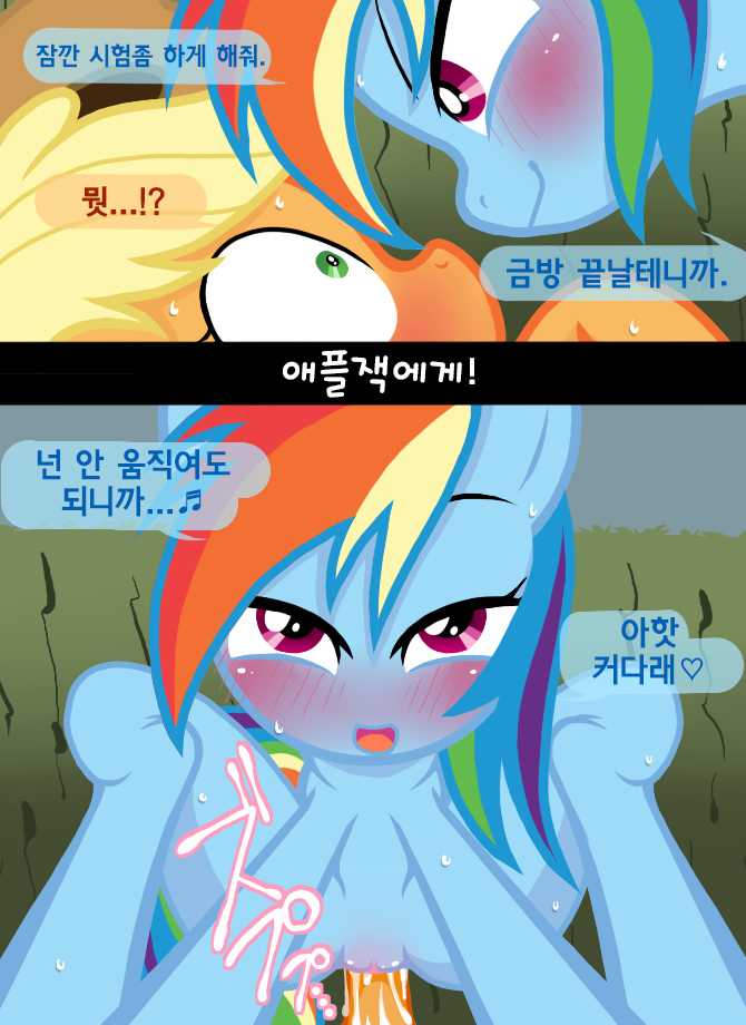 [Zat] Niji Ringo no Ero Manga (My Little Pony: Friendship is Magic) [Korean] [TeamHumanTrash] - Page 2