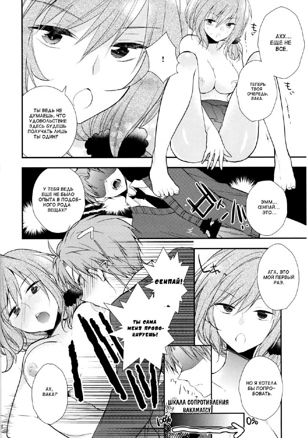 (SC65) [MeroMero Melon (Ou, Peke)] Gekkan Majo Yuzuki-sama (Gekkan Shoujo Nozaki-kun) [Russian] {Mamoru} - Page 12