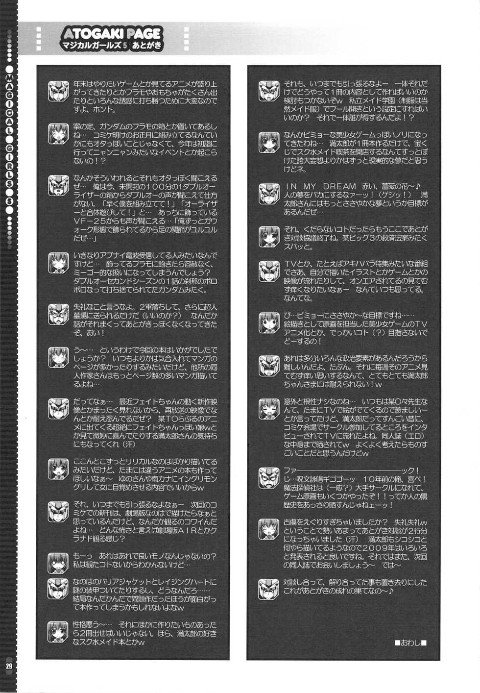 (C75) [Magic Private Eye (Mitsuki Mantarou)] Mahou Shoujo 5 (Mahou Shoujo Lyrical Nanoha) [Korean] - Page 28