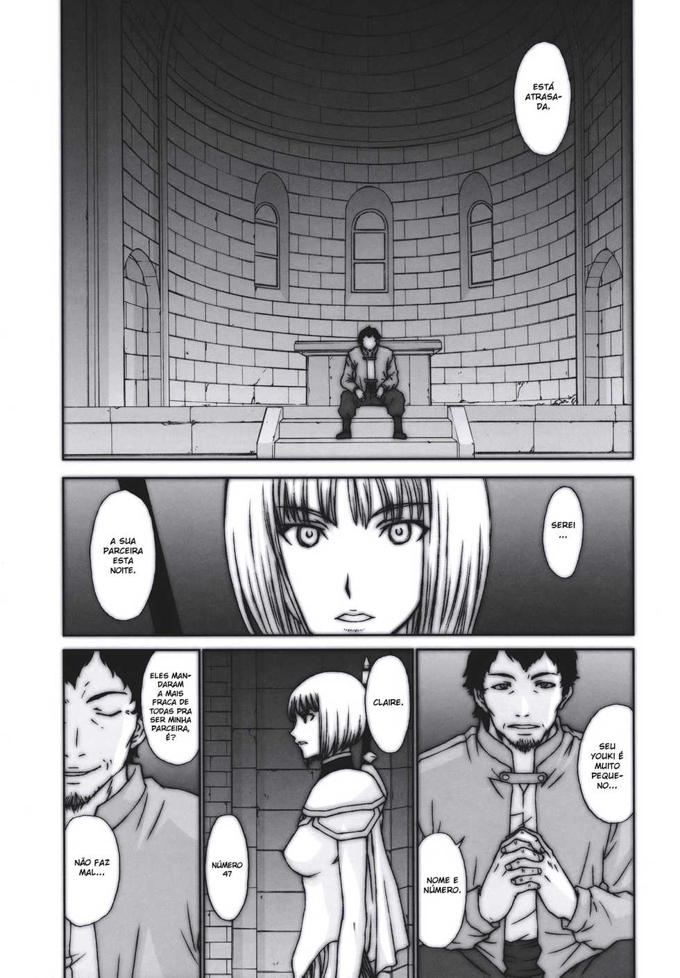 (C73) [Secret Society M (Kitahara Aki)] Doukoku no Ori (Claymore) [Portuguese-BR] [BartSSJ] - Page 4