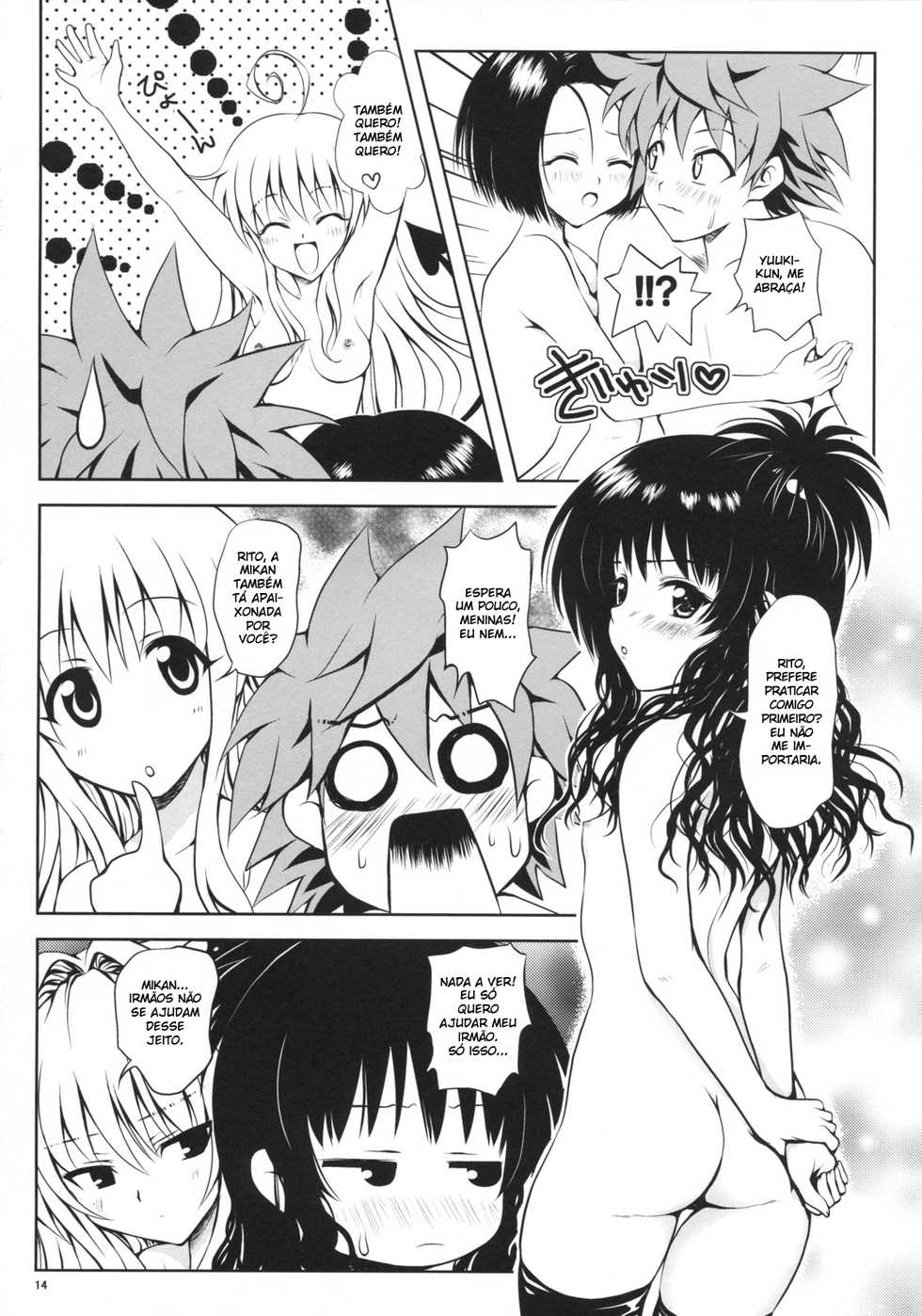 (C74) [Shiawase Kanmiryou (Yuki Tomoshi)] Try LOVE-ru (To LOVE-Ru) [Portuguese-BR] - Page 13