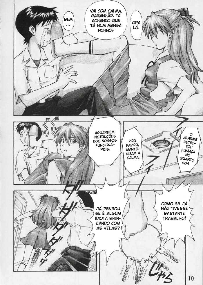 (C67) [TENGU NO TSUZURA (Kuro Tengu)] Asuka Trial (Neon Genesis Evangelion) [Portuguese-BR] [BartSSJ] - Page 9