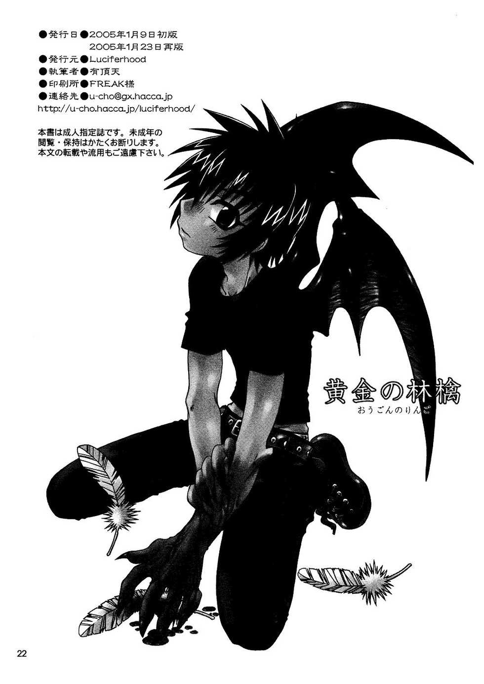 (SC26) [Luciferhood (Uchoten)] Ougon no Ringo - The Apple of Discord (Devilman) - Page 22