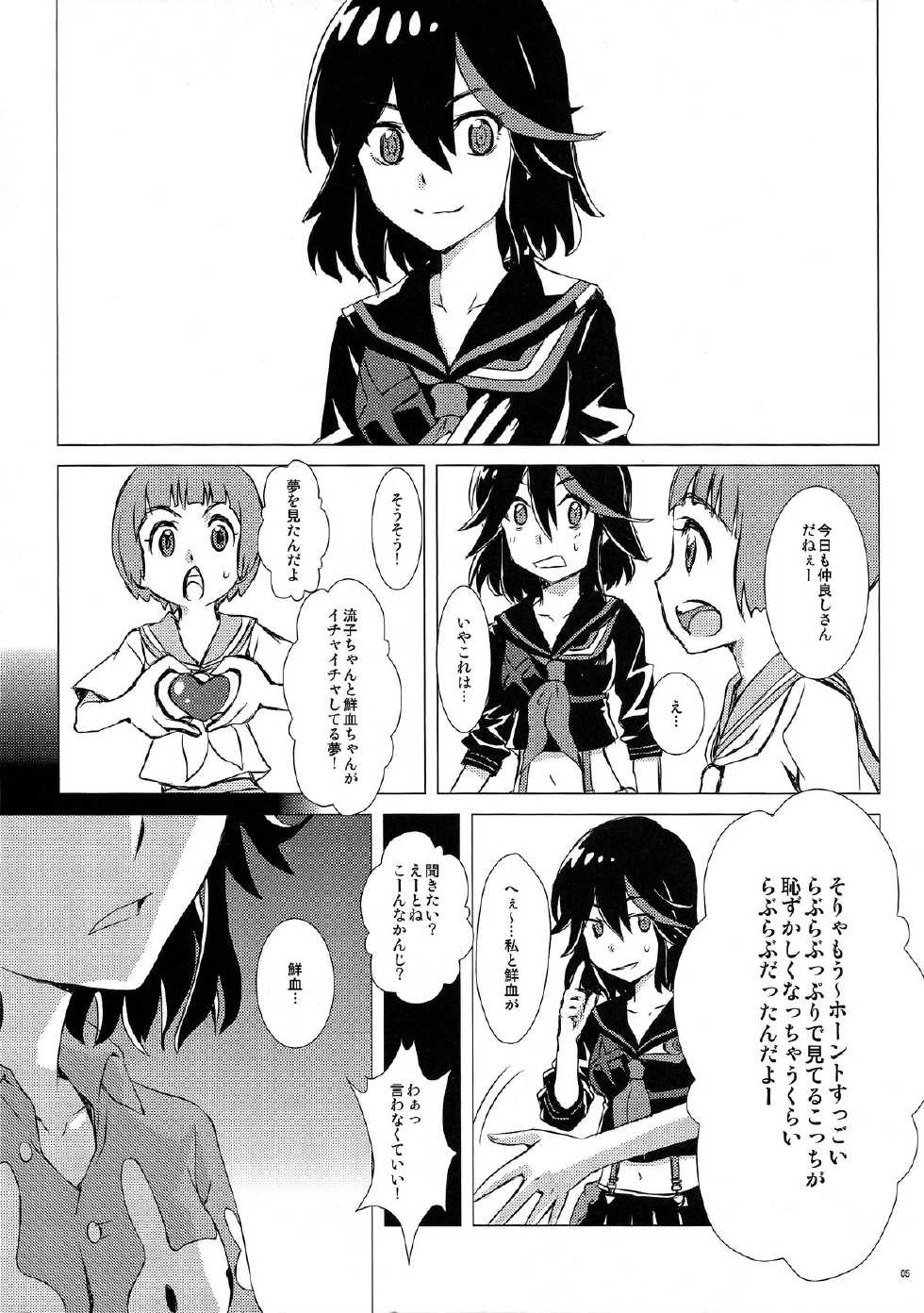 (C85) [Usagizadou (Enu)] Seki Netsu (Kill la Kill) - Page 4