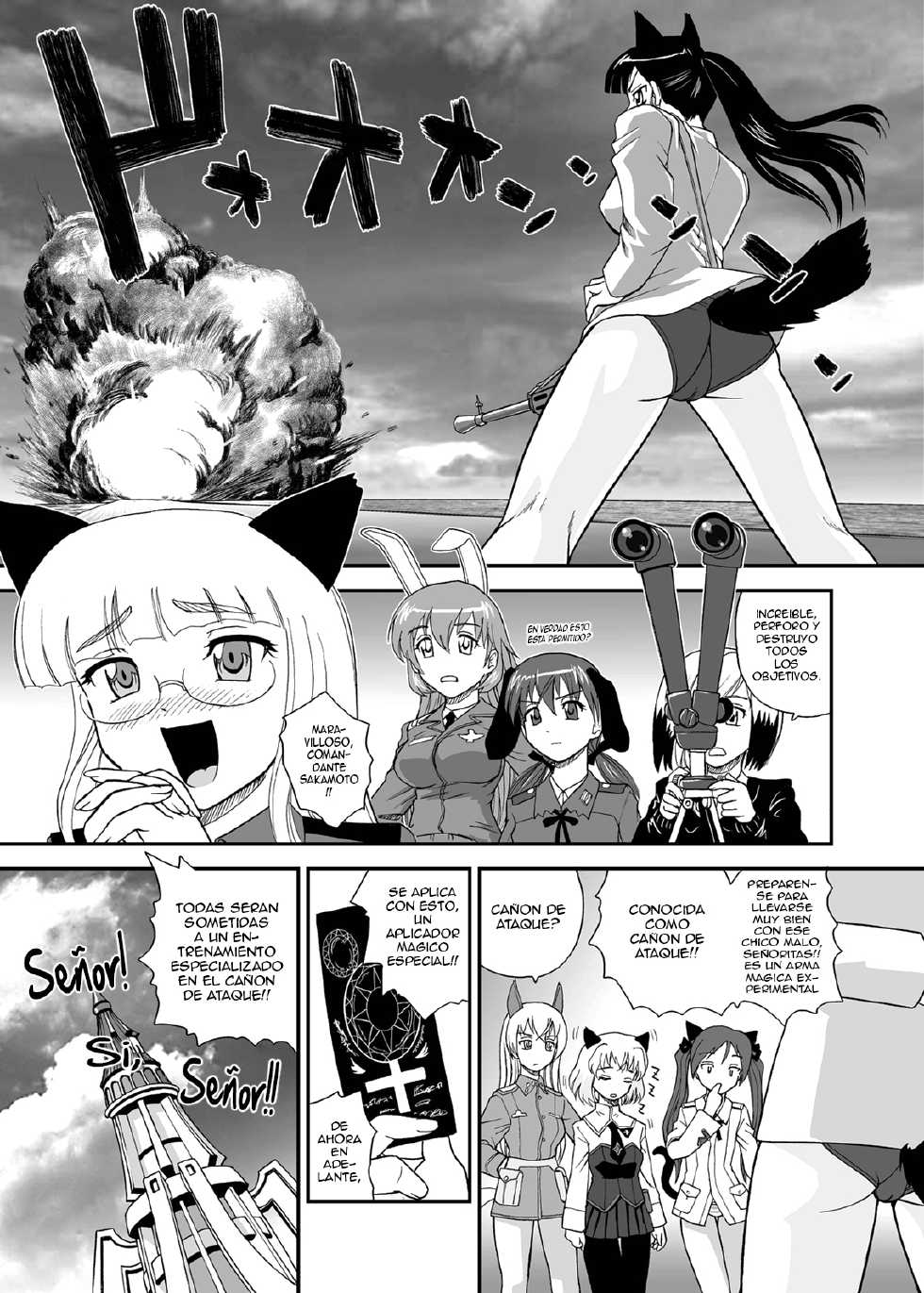 [Behind Moon (Q)] Chin ★ ja Naikara Hazukashiku Naimon!!! (Strike Witches) [Spanish] {ElMoeDela8} [Digital] - Page 6