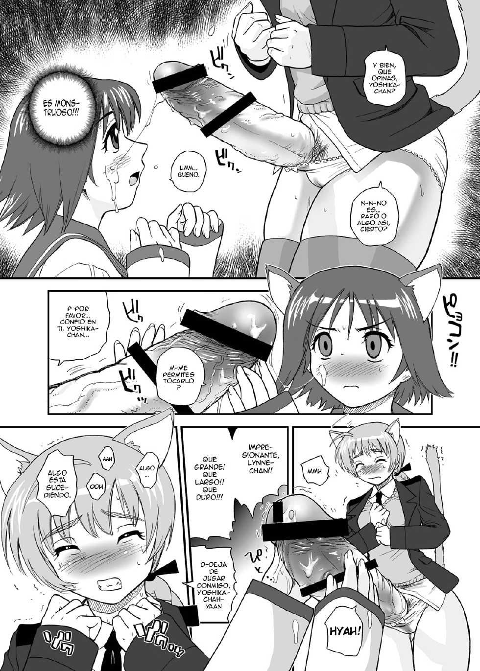 [Behind Moon (Q)] Chin ★ ja Naikara Hazukashiku Naimon!!! (Strike Witches) [Spanish] {ElMoeDela8} [Digital] - Page 9