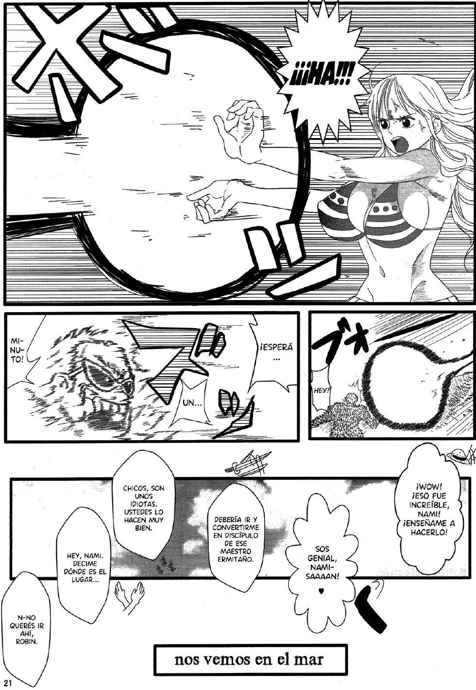 (C84) [Kairanban (Emine Kendama)] Benten Kairaku 24 Nami Nori Kame (One Piece, Dragon Ball) [Spanish] [El nido del Cóndor] - Page 20