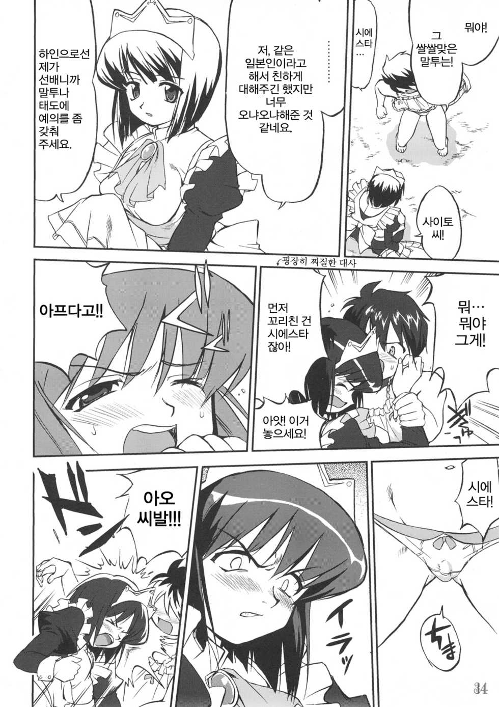 (C72) [Takotsuboya (TK)] Tsukaima Yapoo - Tristain no Metsubou | 사역마 야푸 트리스테인의 멸망 (Zero no Tsukaima) [Korean] - Page 33