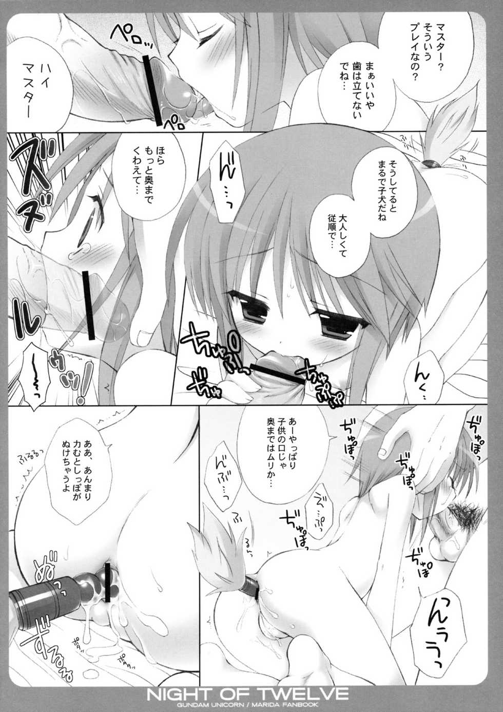 (C75) [Dragon Kitchen (Sasorigatame, Kanibasami)] NIGHT OF TWELVE (Gundam Unicorn) - Page 13