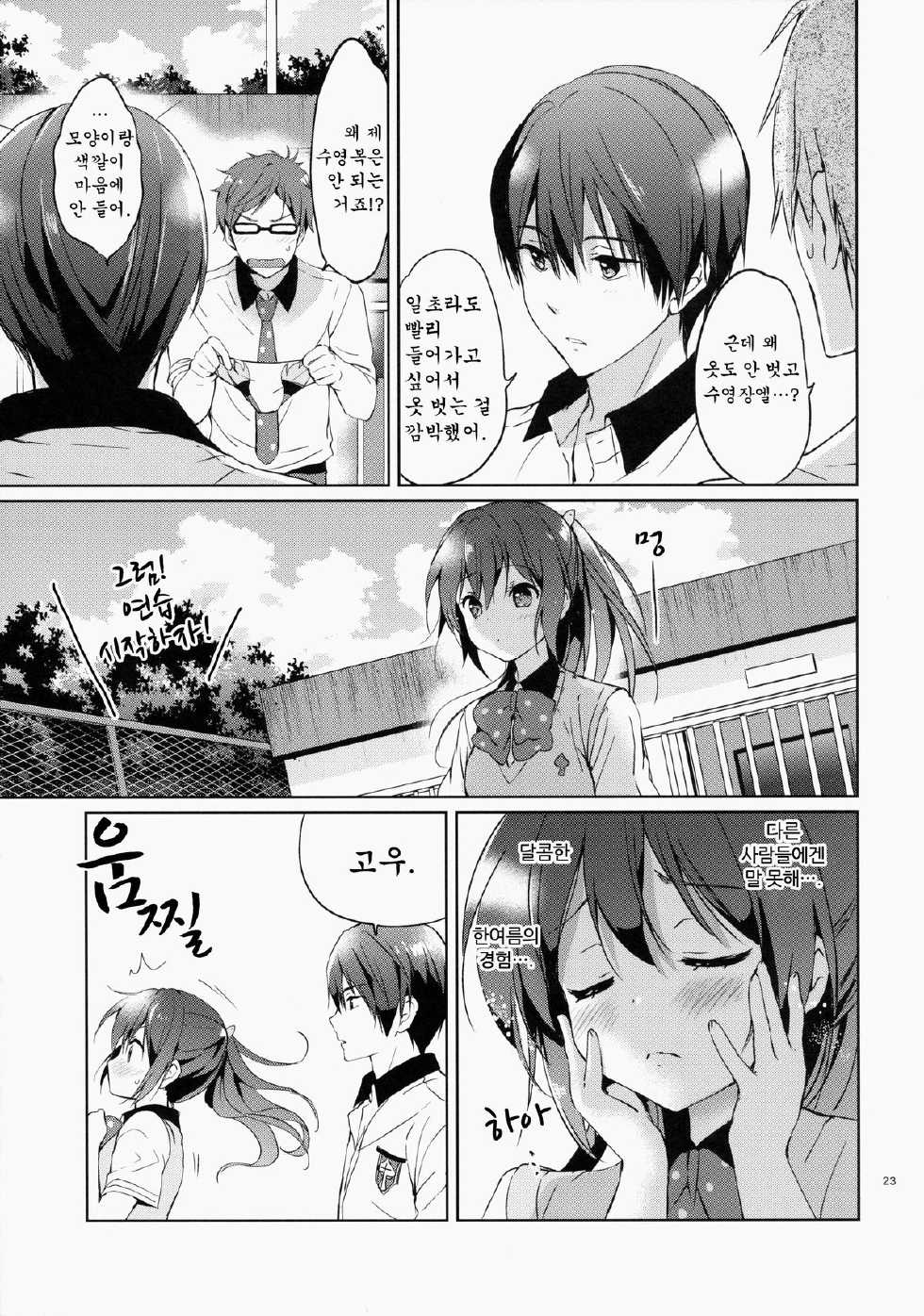 (C86) [Kurimomo (Tsukako)] READY STEADY GO (Free!) [Korean] - Page 22