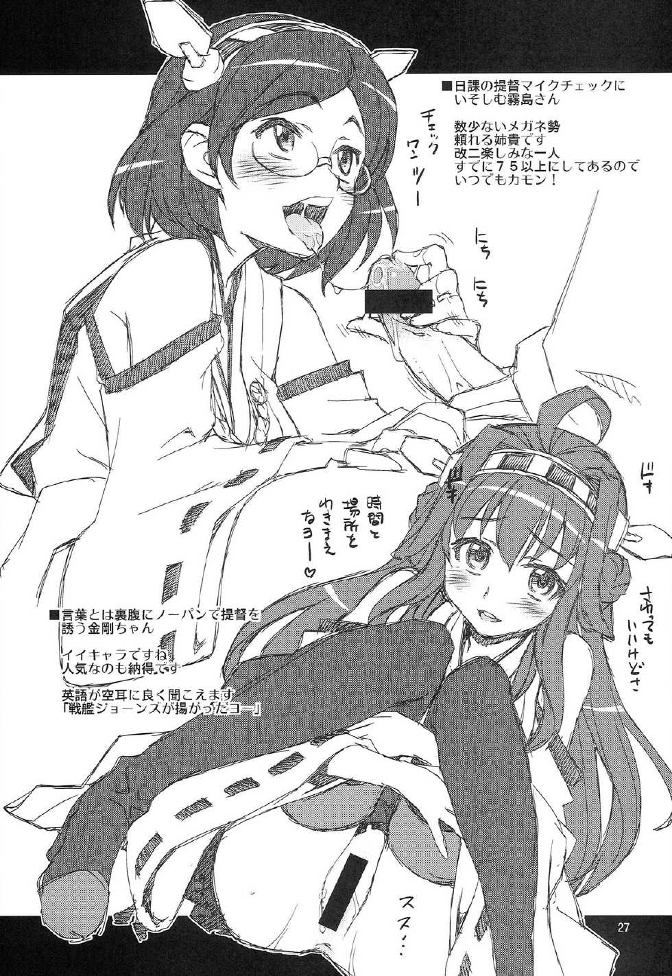 (C85) [niesox (Tamori Tadaji)] Teitoku Nippou (Kantai Collection -KanColle-) - Page 27