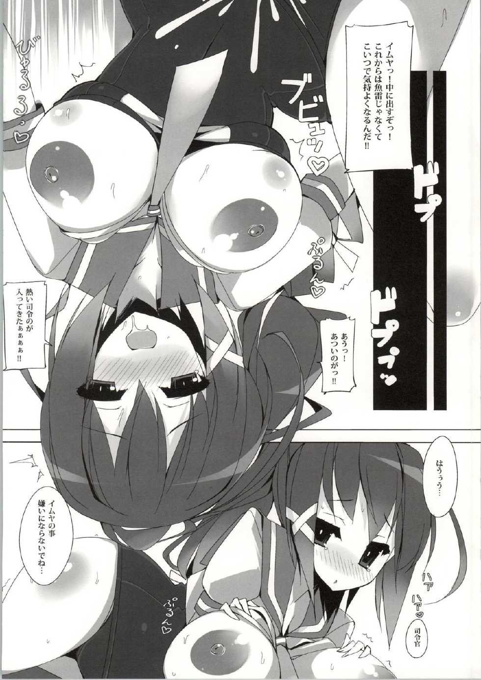 (C86) [Mujitan (Tsumugie)] Kyonyuu Sensuikansai (Kantai Collection -KanColle-) - Page 10