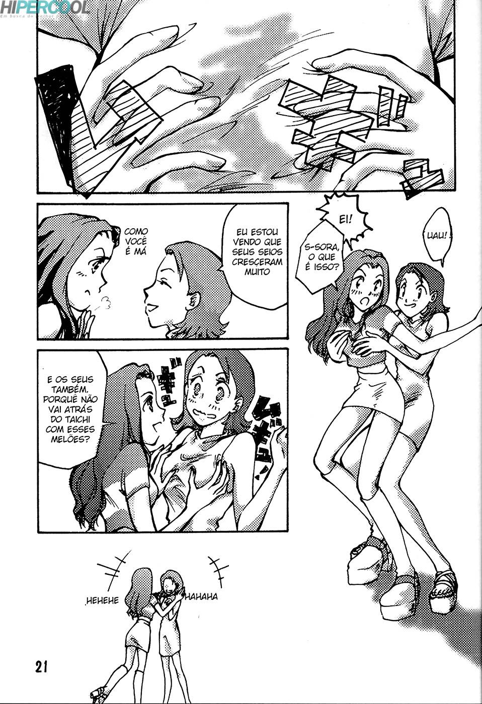 (C58) [Natsumoto Shoubou (Natsumoto Masato)] Ponchi Giga (Digimon) [Portuguese-BR] {HipercooL} - Page 20