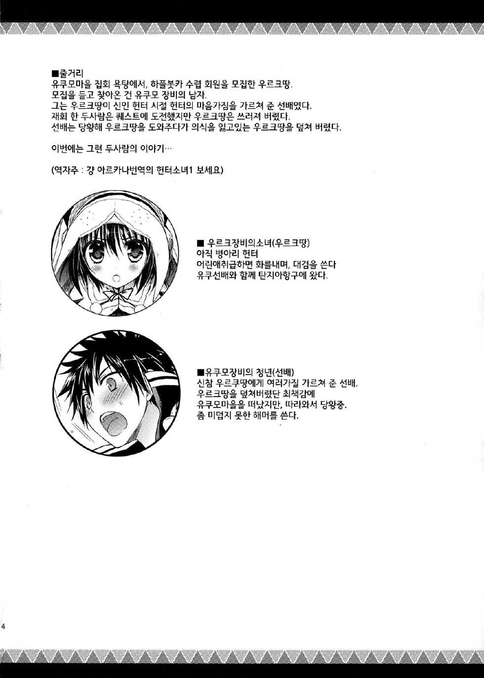 (SC58) [Ryuknigthia (Kiduki Erika)] Hantakko 6  | 헌터소네6 (Monster Hunter) [Korean] [MUSHROOM] - Page 4