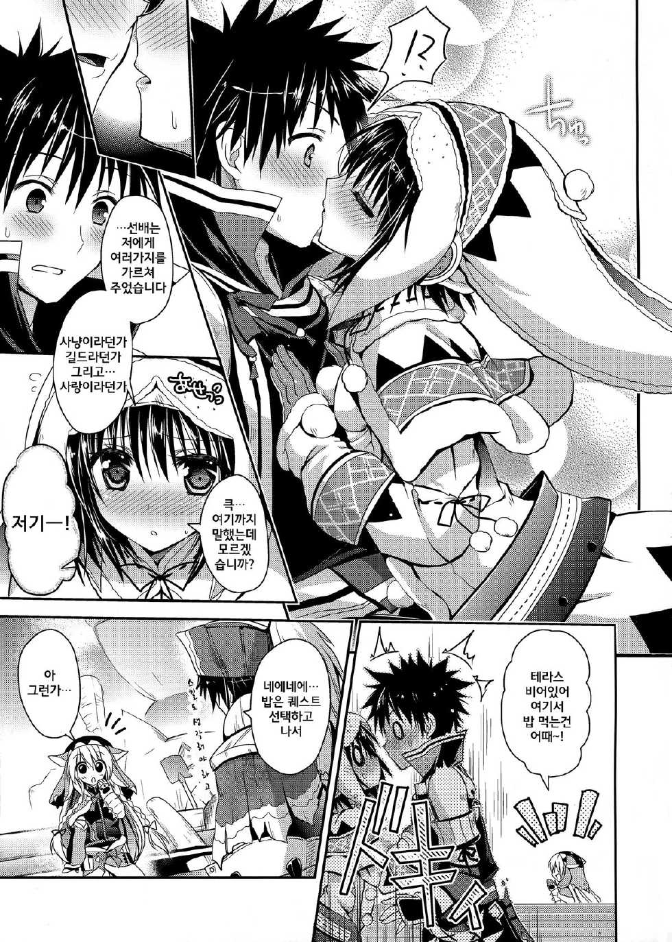 (SC58) [Ryuknigthia (Kiduki Erika)] Hantakko 6  | 헌터소네6 (Monster Hunter) [Korean] [MUSHROOM] - Page 9