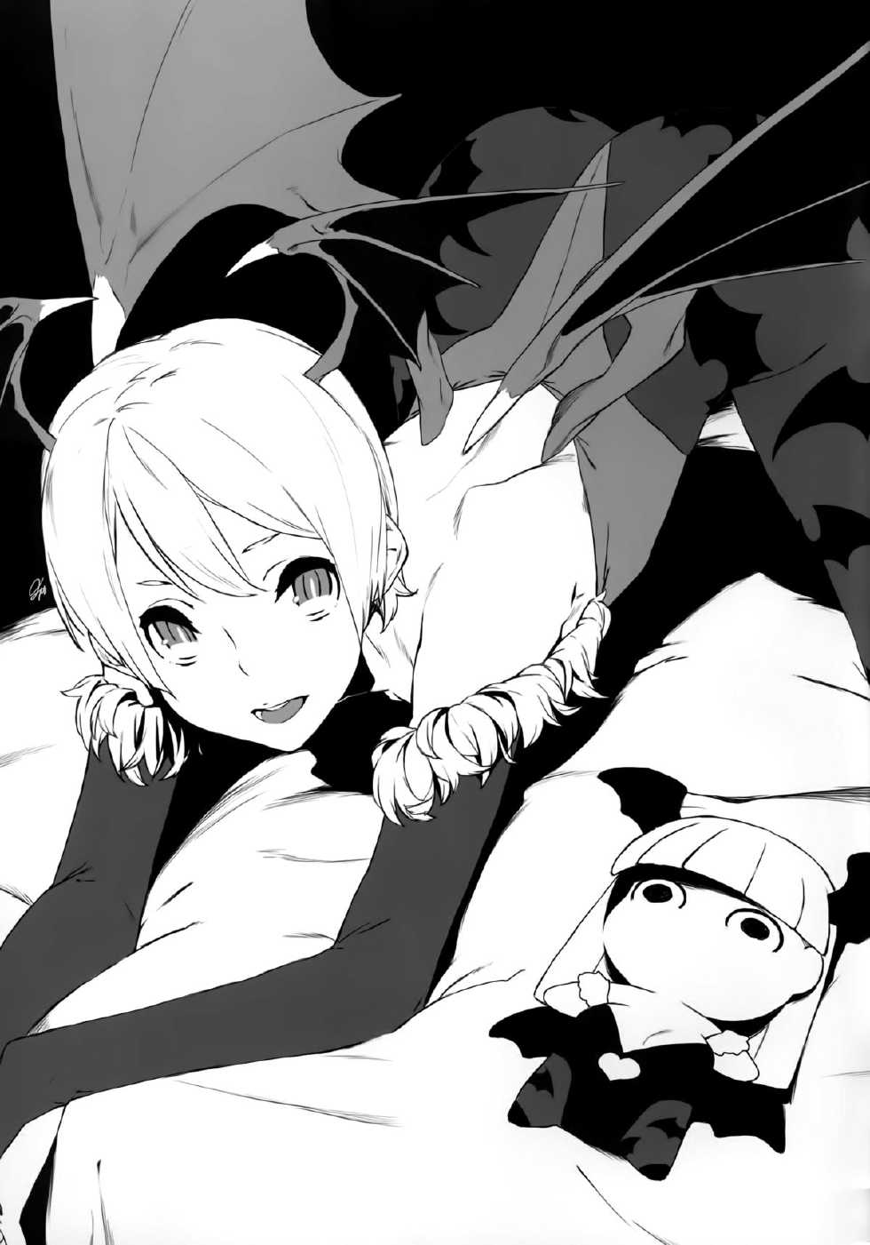(C86) [Ajisai Denden (Kawakami Rokkaku, Takanashi Rei)] FutanaLiliMorri (Darkstalkers) - Page 21