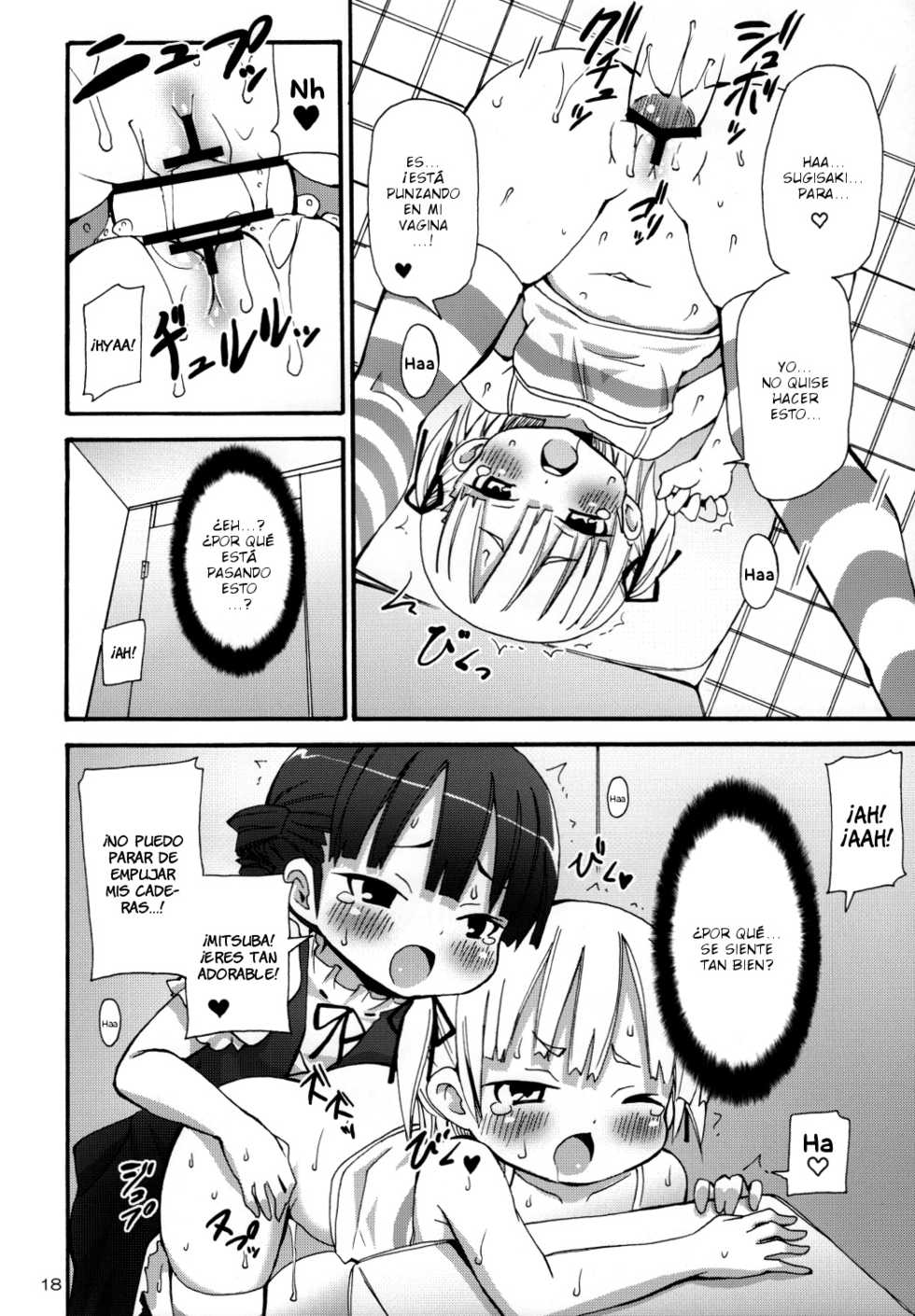 (C74) [Nounai Kanojo (Kishiri Toworu)] Chica Manteca | Shibou Shoujo Mic-chan (Mitsudomoe) [Spanish] {MatiuX64} - Page 17