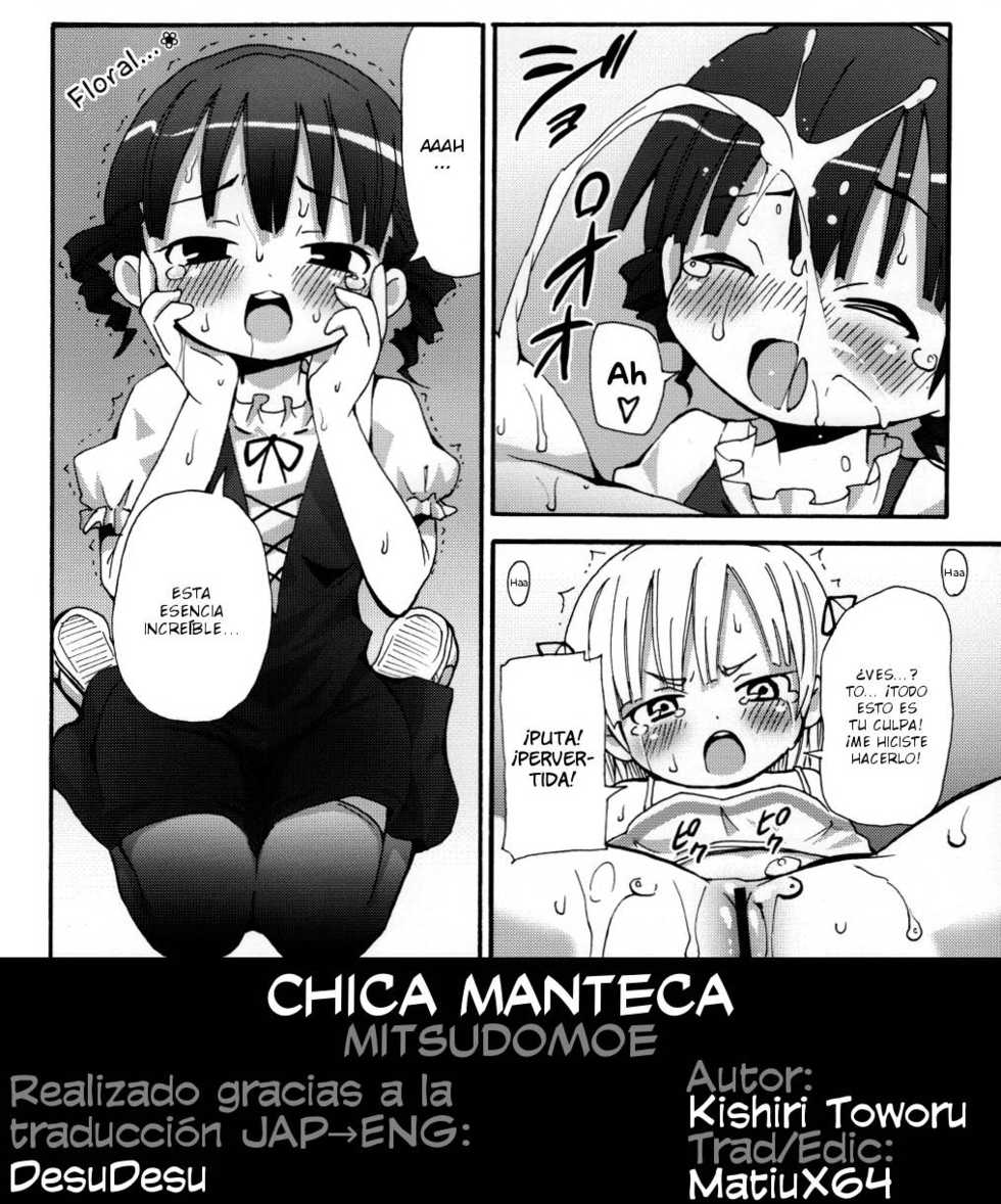 (C74) [Nounai Kanojo (Kishiri Toworu)] Chica Manteca | Shibou Shoujo Mic-chan (Mitsudomoe) [Spanish] {MatiuX64} - Page 23