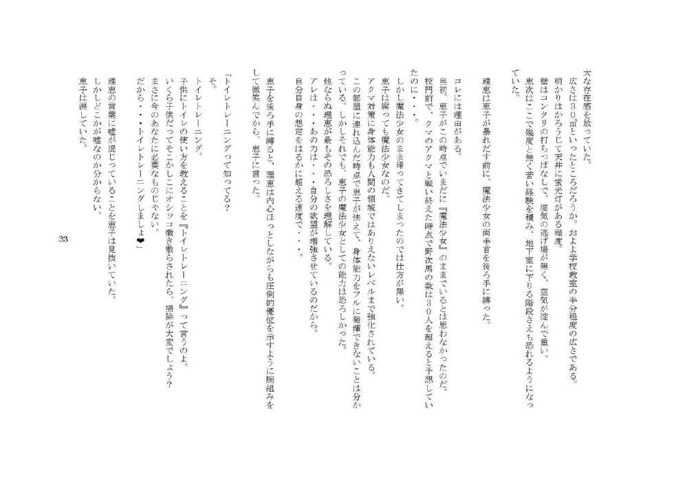 [TS Revolver] Omorashi Mahou Shoujo Keiko! - Page 34