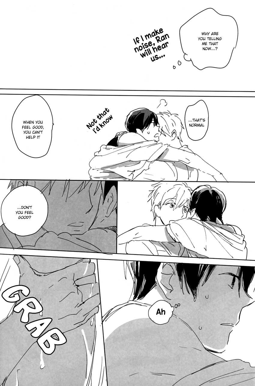 [mow (Shiine)] A Book Where Makoto and Haruka are all Lovey Dovey (Free!) [ENG] [Always Here Scans] - Page 15