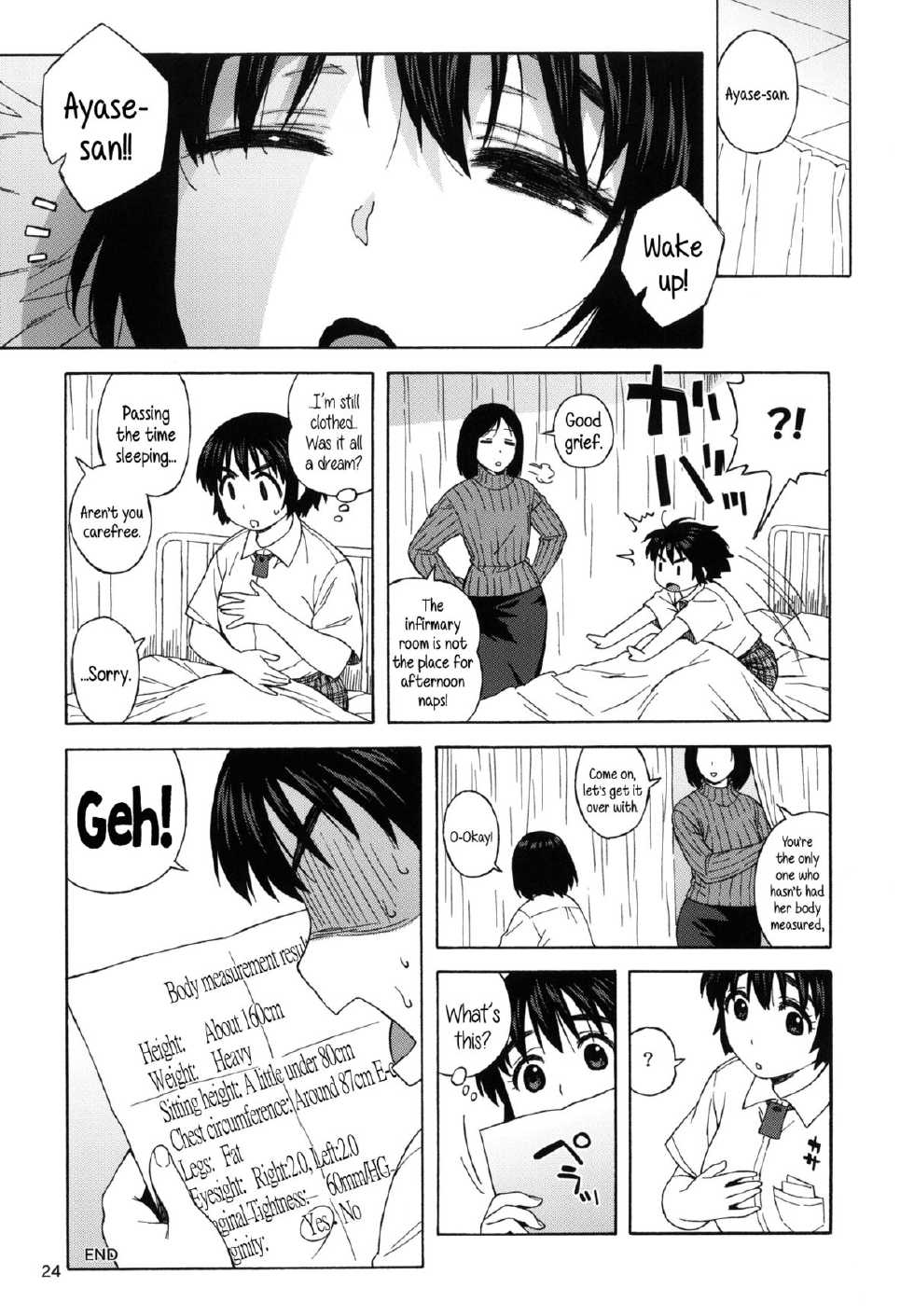 (C85) [666protect (Jingrock)] Fuuka to Himitsu no Shintai Sokutei | Fuuka and the Secret Physical Measurements (Yotsubato!) [English] {5 a.m.} - Page 23