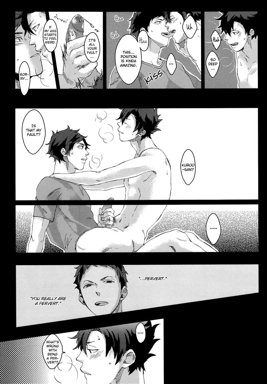 (CCTokyo133) [Nyansei-Fukko (Touma Nigou)] Kuroo Uke (Haikyuu!!) [English] [Baka Dumb Aho Scans] [Decensored] - Page 20