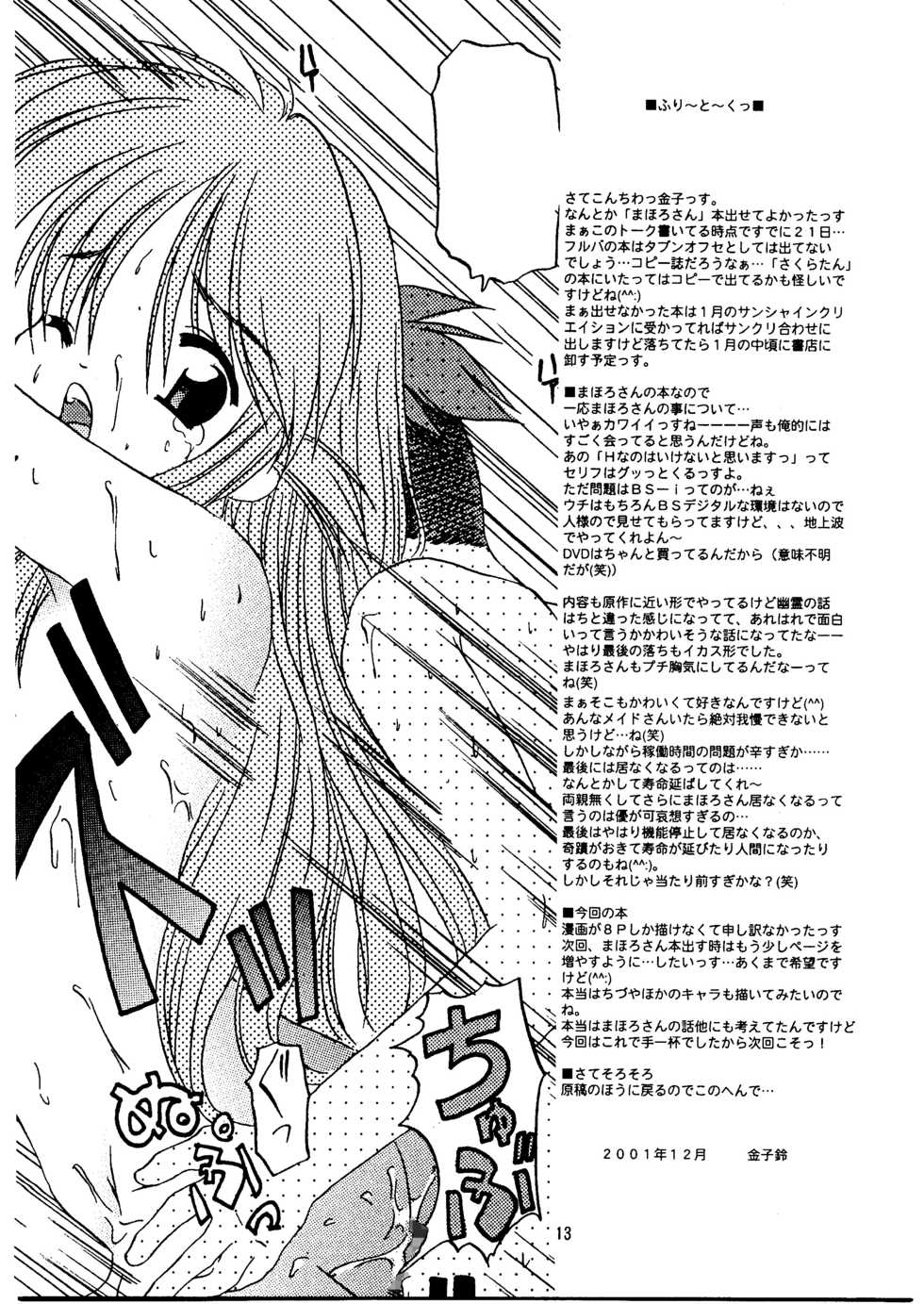 (C61) [Otoko No ROMAN (Kaneko Rin, Maria)] Payoppayo no Poyonpoyon (Mahoromatic) - Page 13
