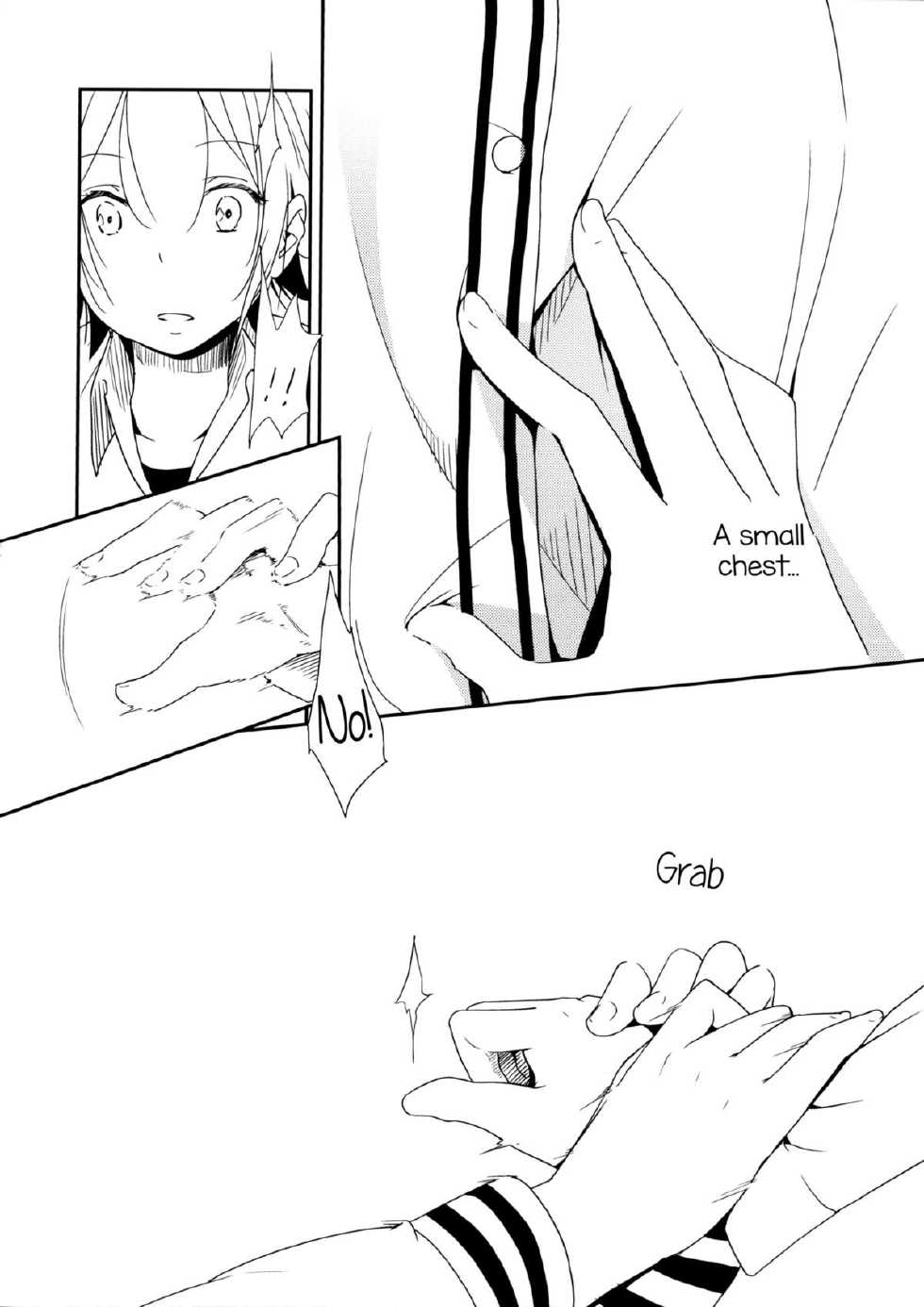 (COMITIA108) [G-complex (YUI_7)] Ikujinashi Yomi to Mahiru to Mia | Coward Yomi, Mahiru, and Mia [English] [Yuri-ism] - Page 21