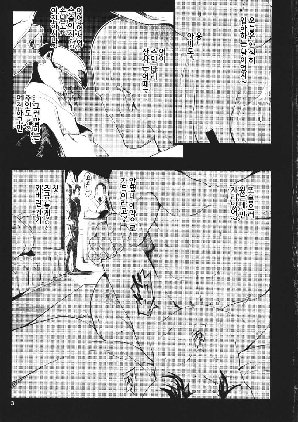 (Reitaisai 11) [IRIOMOTE (Saryuu)] Mokou -Joku- (Touhou Project) (Korean) [Team LTG] - Page 2