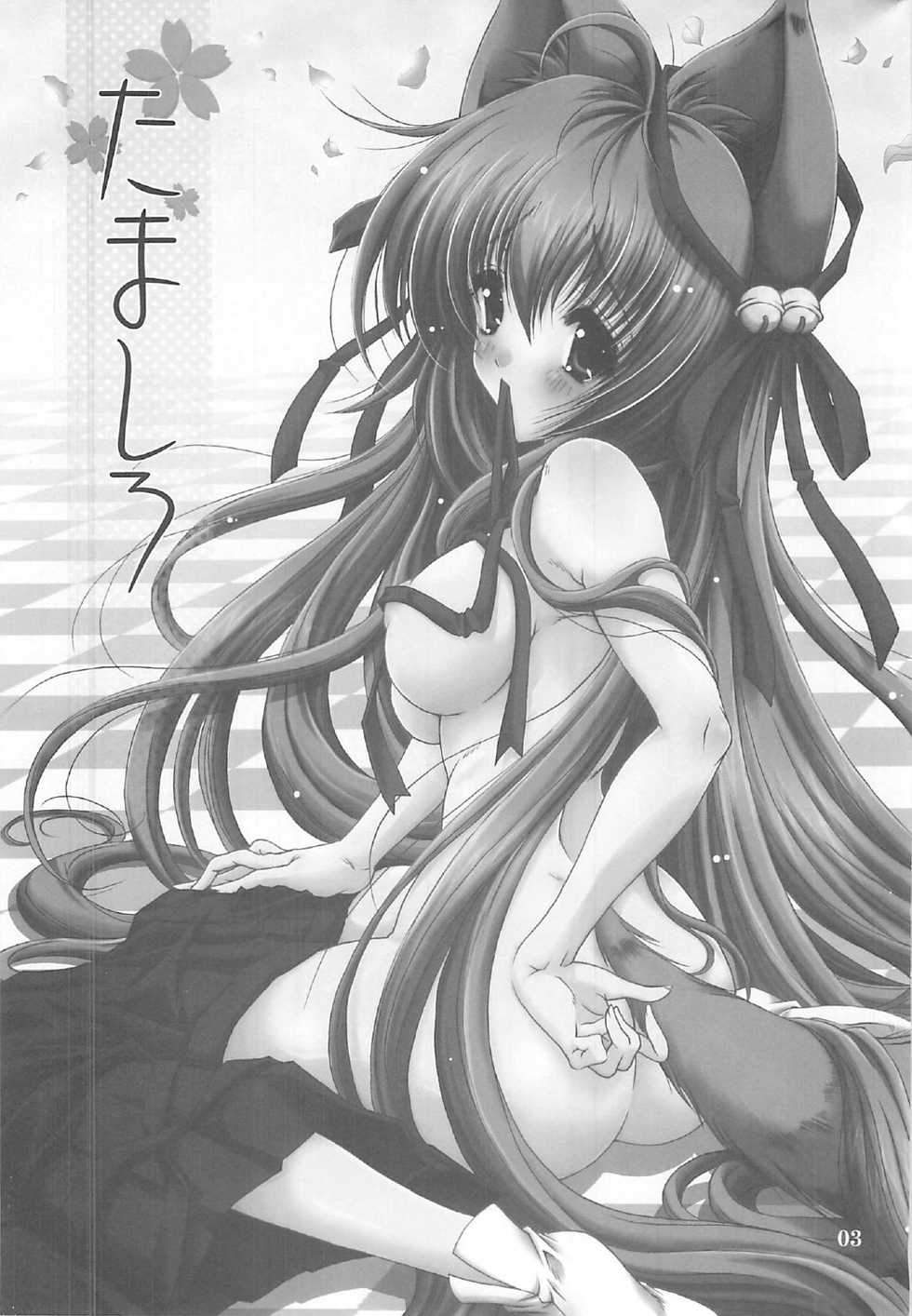 (C76) [Action Mokei (Imaizumi Atsushi)] Tamashiro (Tayutama: Kiss on my Deity) - Page 2