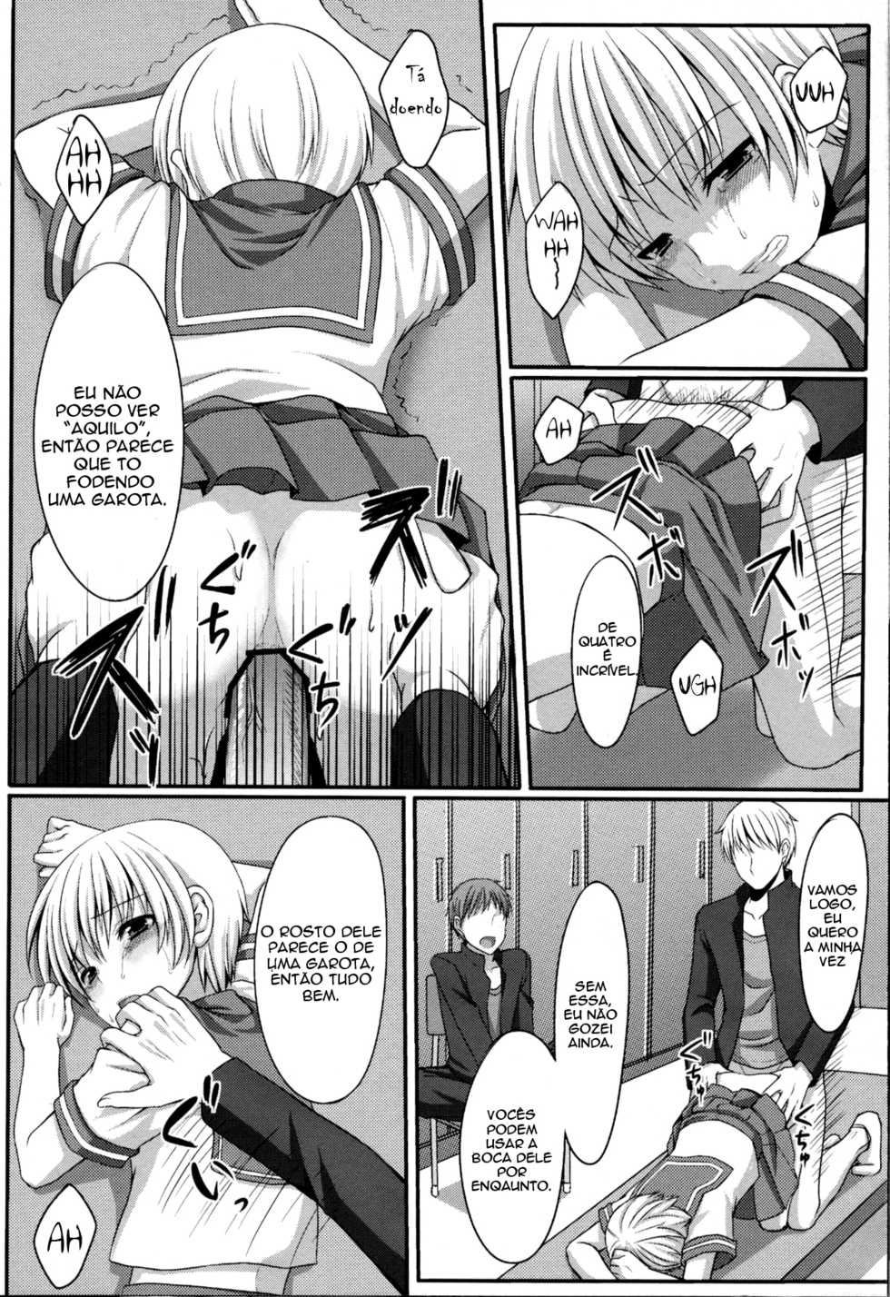 [Tottototomekichi (Tomekichi, Amami Ryouko)] Shounen ni Josousasete Ijimete Mita | Vamos Fazer Ele se Vestir de Garota e Forçar Ele a Fazer Sexo Conosco [Portuguese-BR] [ShotaconLegacy] - Page 7