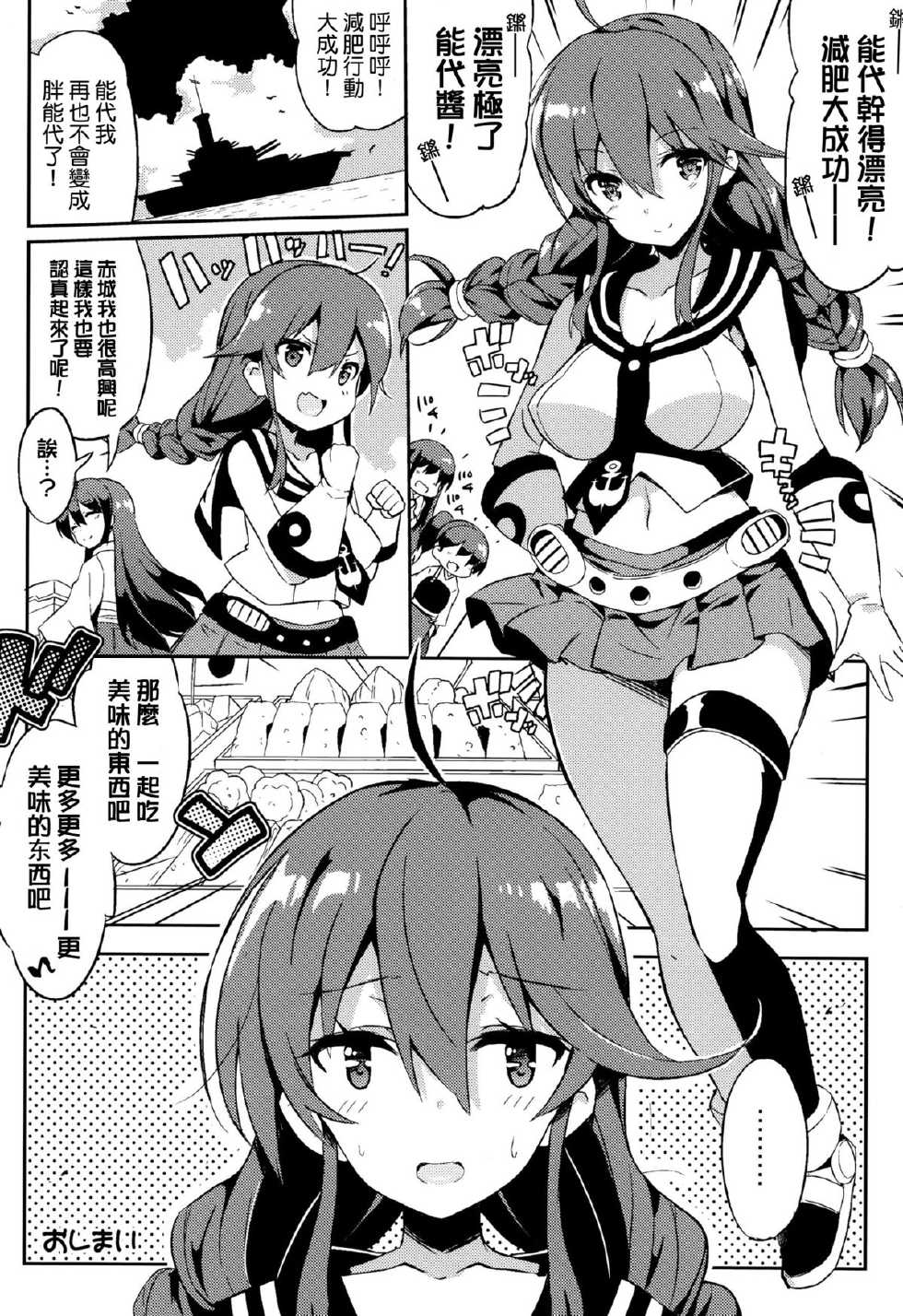 (C87) [odin (Kurokawa IZUMI)] Noshiro Ganbatte Diet shimasu! (Kantai Collection -KanColle-) [Chinese] [无毒汉化组] - Page 21