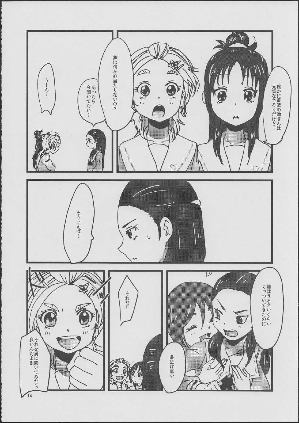 (COMIC1☆6) [Yukirinrin! (Yu)] CATASTROPHE (Futari wa Precure Splash Star) - Page 13