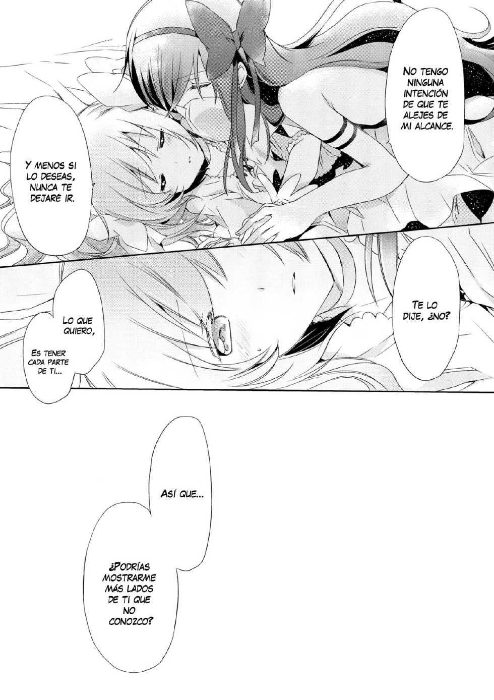 (Mou Nanimo Kowakunai 14) [CITRON (Yamada Ako)] Himitsu no Hanashi o Kikitai Soudesu | Ella debe querer escuchar una historia secreta (Puella Magi Madoka Magica) [Spanish] [HellStone no Fansub] - Page 24
