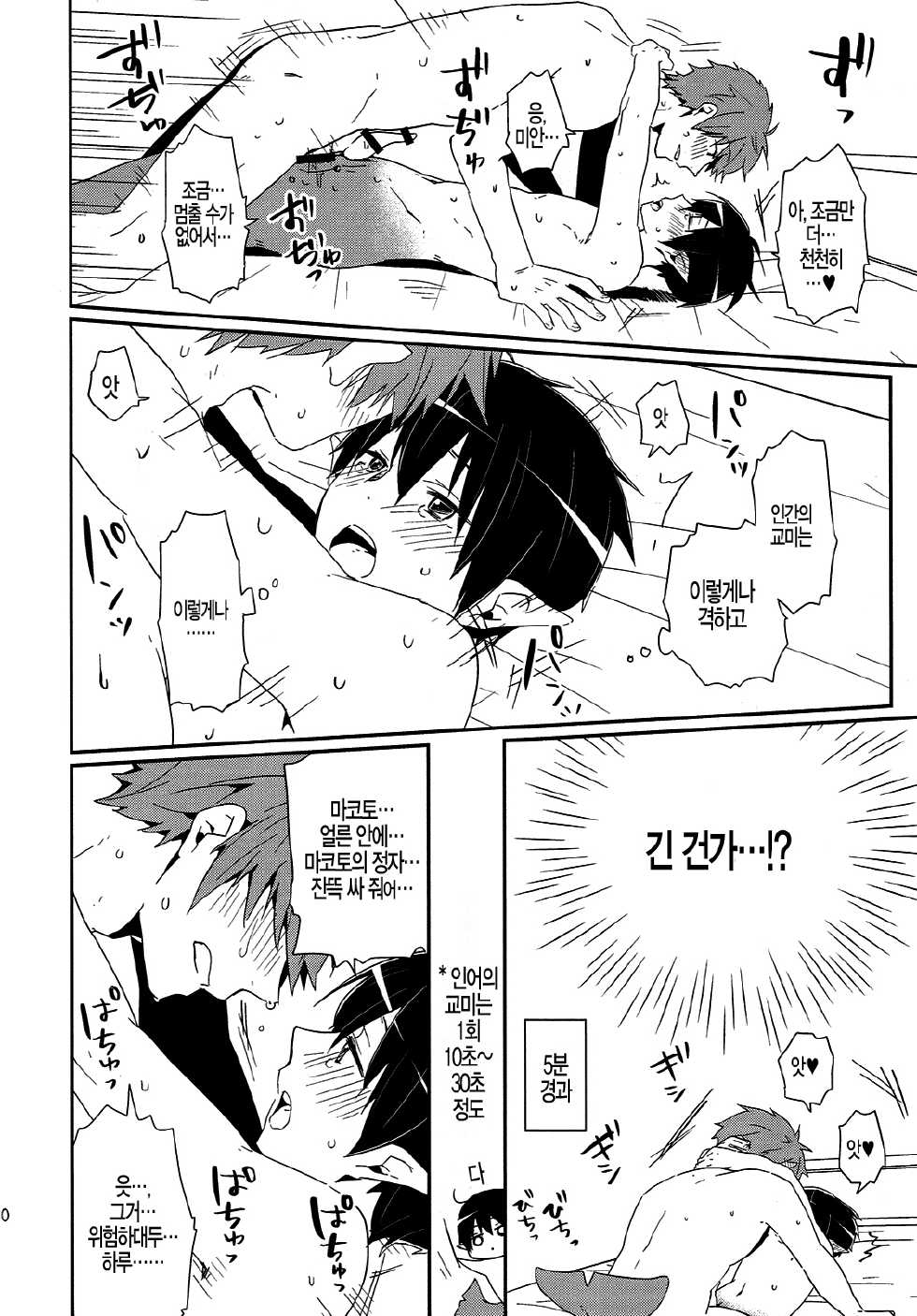 (Renai Endorphin) [KH. (Yuki)] Tadashii Ningyo no Aishikata (Free!) [Korean] {Faken translate} - Page 29