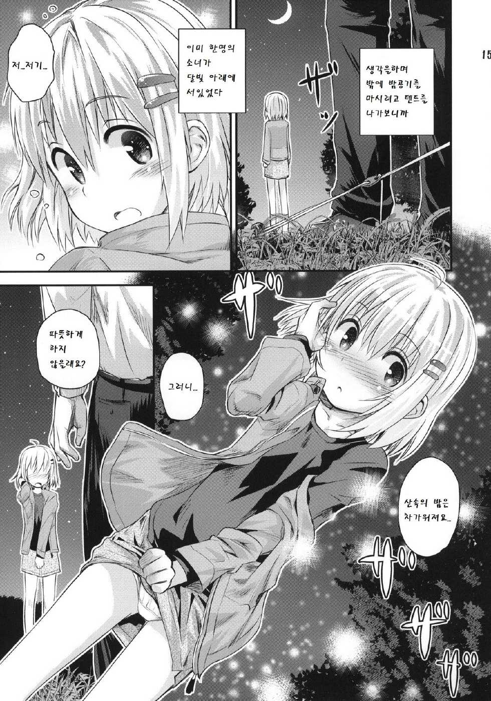 (C87) [Jido-Hikki (Kokekokko Coma)] Soko ni Yama-girl ga Arukara. (Yama no Susume) [Korean] [팀 남성부] - Page 15
