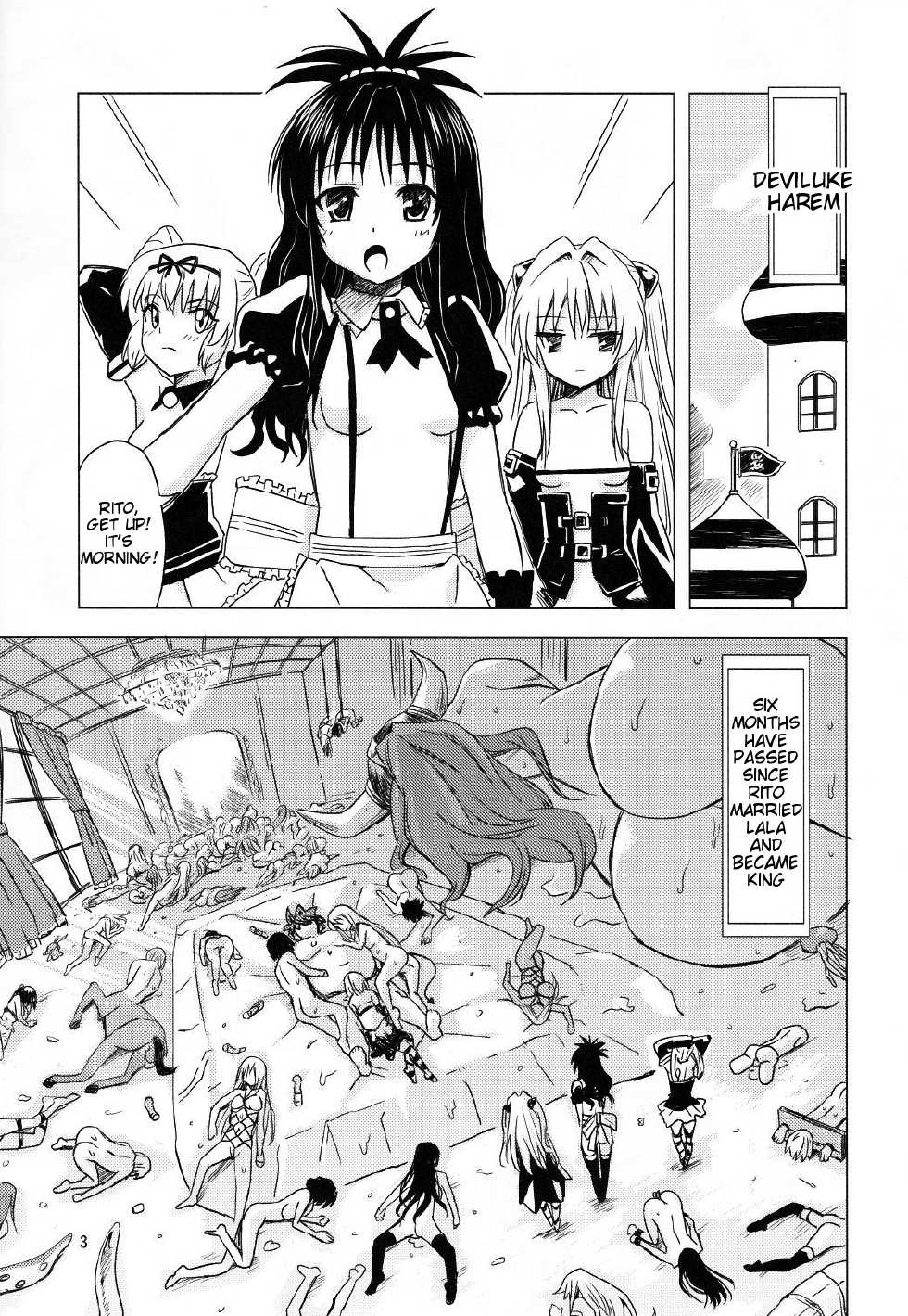 (C83) [Hanyan. (Nekomimi Kanon)] Kanryou Harem Keikaku Imouto Tengoku | Harem Plan Complete - Little Sister Heaven (To LOVE-Ru) [English] [Tigoris Translates] - Page 2