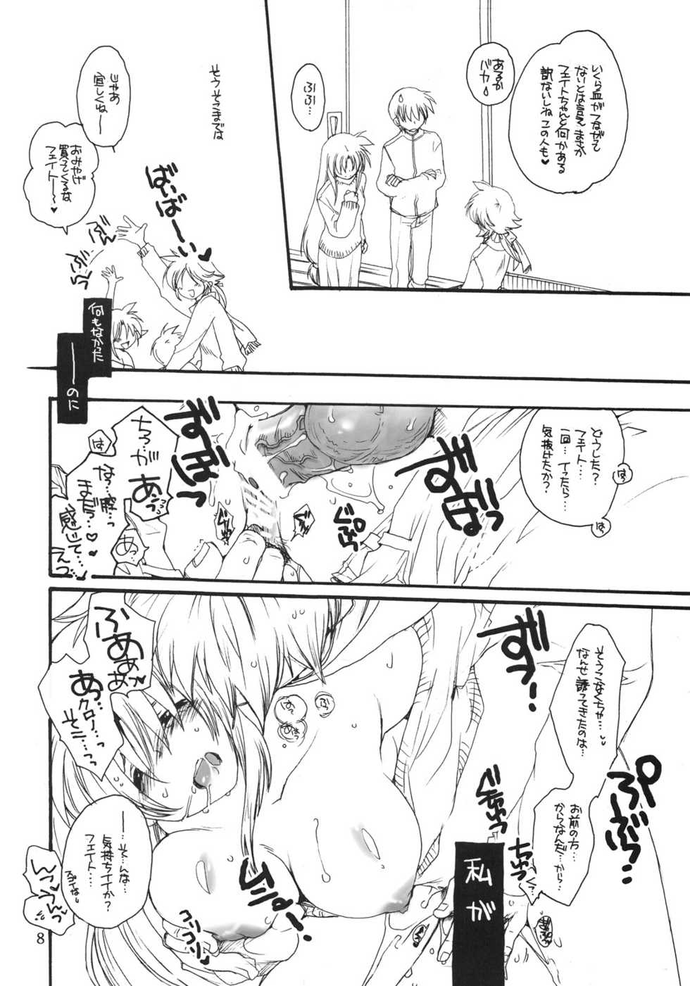 (C75) [Bakugeki Monkeys (Inugami Naoyuki)] Fate to Chrono no Hito ni wa Ienai Jouji (Mahou Shoujo Lyrical Nanoha) - Page 7