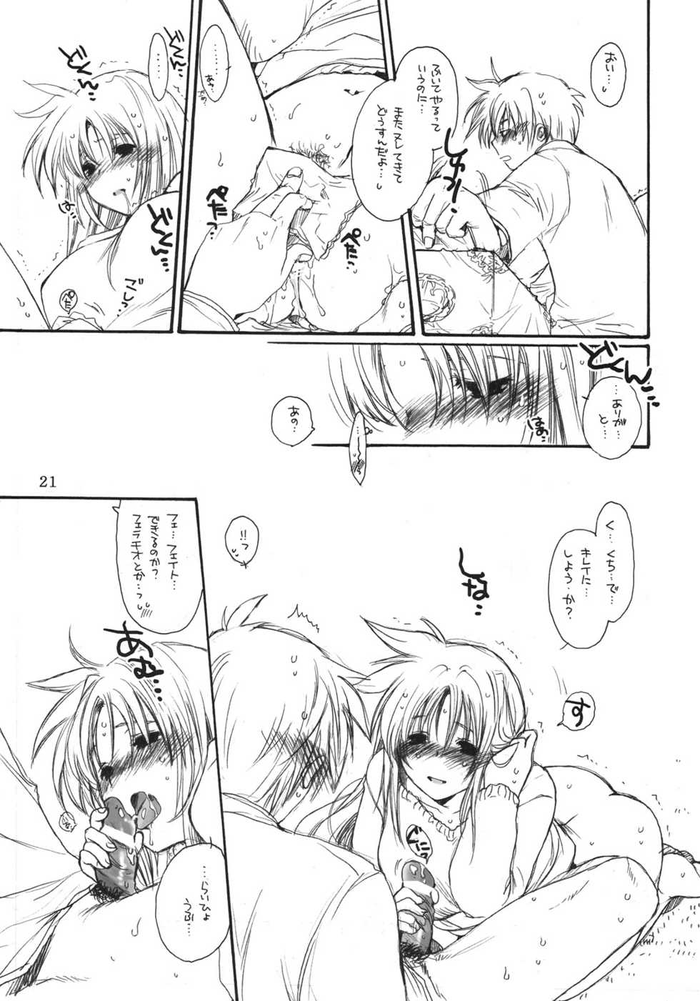 (C75) [Bakugeki Monkeys (Inugami Naoyuki)] Fate to Chrono no Hito ni wa Ienai Jouji (Mahou Shoujo Lyrical Nanoha) - Page 20