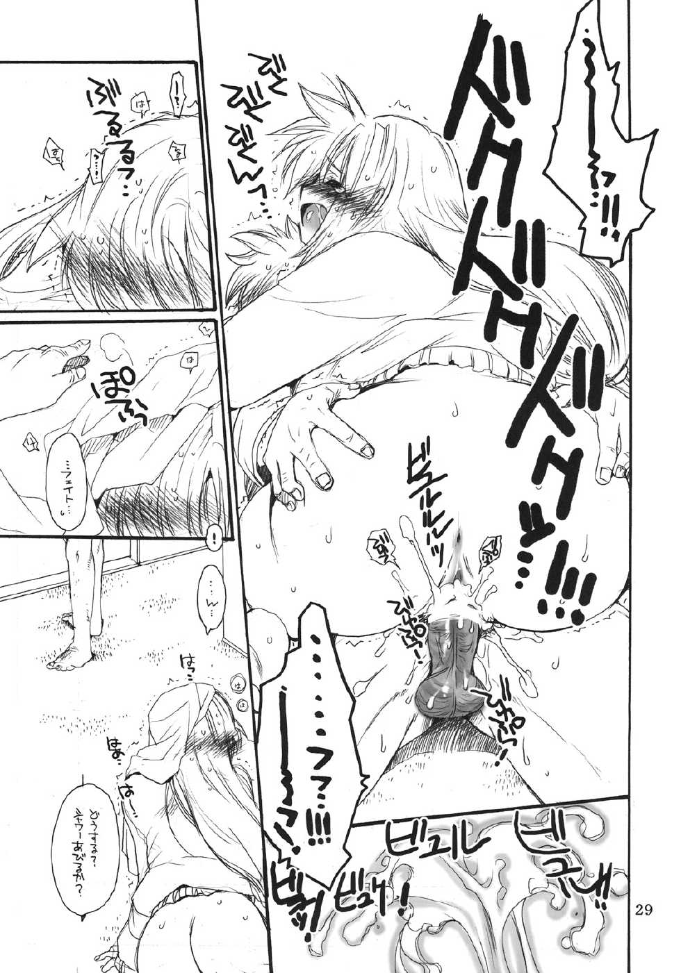 (C75) [Bakugeki Monkeys (Inugami Naoyuki)] Fate to Chrono no Hito ni wa Ienai Jouji (Mahou Shoujo Lyrical Nanoha) - Page 28