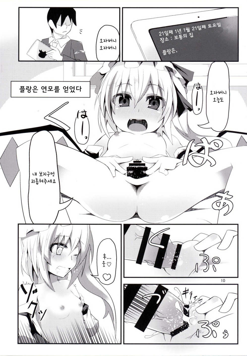 (C87) [Angelic Feather (Land Sale)] er@Flan (Touhou Project) [Korean] [WestVatican] - Page 9