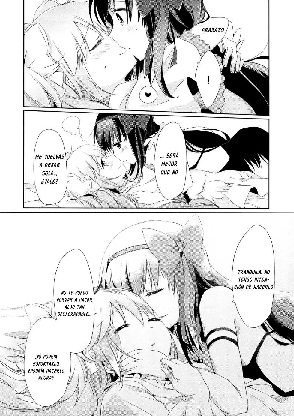 (Mou Nanimo Kowakunai 14) [CITRON (Yamada Ako)] Himitsu no Hanashi o Kikitai Soudesu | Una Historia Quiero Escuchar (Puella Magi Madoka Magica) [Spanish] [Cloudusito no Fansub] - Page 25